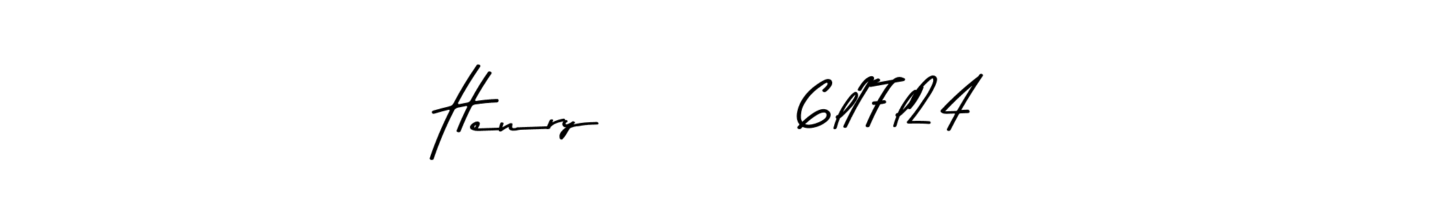 Make a beautiful signature design for name Henry         6l17l24. With this signature (Asem Kandis PERSONAL USE) style, you can create a handwritten signature for free. Henry         6l17l24 signature style 9 images and pictures png