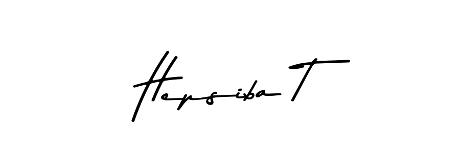 Use a signature maker to create a handwritten signature online. With this signature software, you can design (Asem Kandis PERSONAL USE) your own signature for name Hepsiba T. Hepsiba T signature style 9 images and pictures png