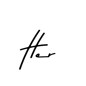 How to make Her name signature. Use Asem Kandis PERSONAL USE style for creating short signs online. This is the latest handwritten sign. Her signature style 9 images and pictures png