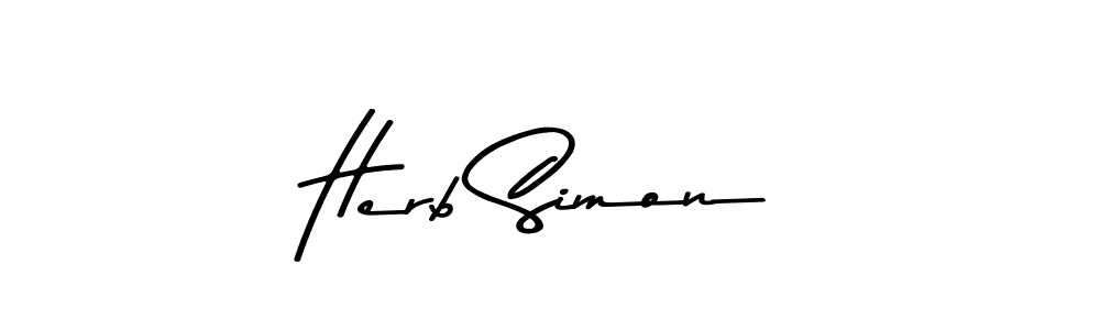 The best way (Asem Kandis PERSONAL USE) to make a short signature is to pick only two or three words in your name. The name Herb Simon include a total of six letters. For converting this name. Herb Simon signature style 9 images and pictures png