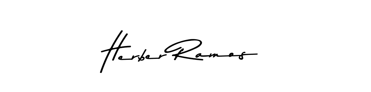 Create a beautiful signature design for name Herber Ramos. With this signature (Asem Kandis PERSONAL USE) fonts, you can make a handwritten signature for free. Herber Ramos signature style 9 images and pictures png