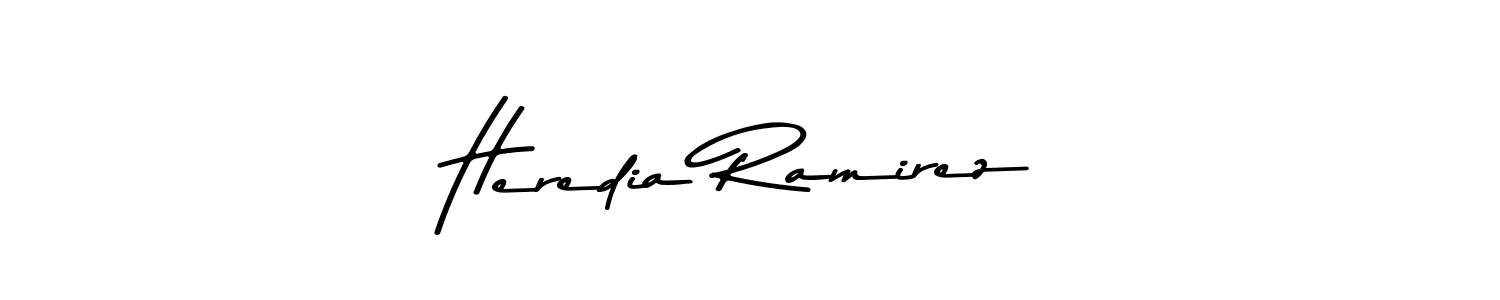 Also we have Heredia Ramirez name is the best signature style. Create professional handwritten signature collection using Asem Kandis PERSONAL USE autograph style. Heredia Ramirez signature style 9 images and pictures png