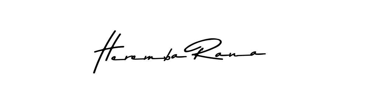 Also You can easily find your signature by using the search form. We will create Heremba Rana name handwritten signature images for you free of cost using Asem Kandis PERSONAL USE sign style. Heremba Rana signature style 9 images and pictures png