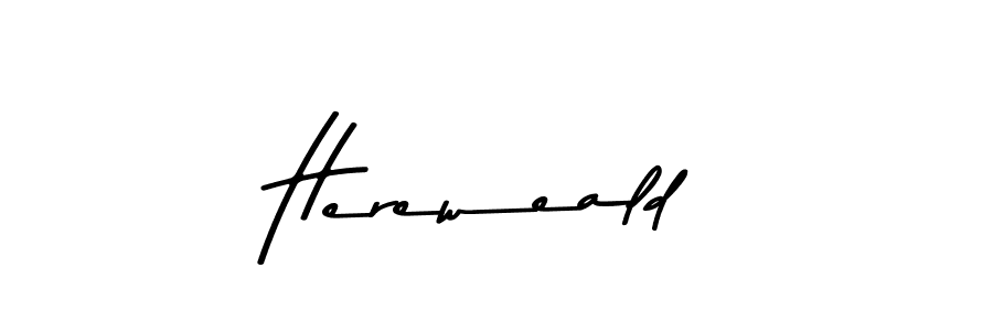 Use a signature maker to create a handwritten signature online. With this signature software, you can design (Asem Kandis PERSONAL USE) your own signature for name Hereweald. Hereweald signature style 9 images and pictures png