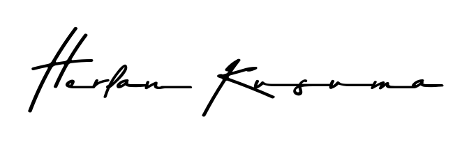 Master the art of signing with Herlan Kusuma written in fluent Asem Kandis PERSONAL USE script. A great template to practice and refine your handwriting. Herlan Kusuma signature style 9 images and pictures png