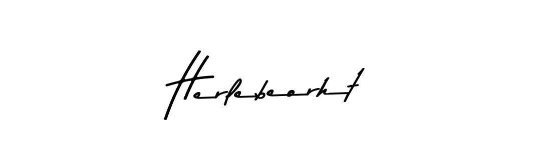 Design your own signature with our free online signature maker. With this signature software, you can create a handwritten (Asem Kandis PERSONAL USE) signature for name Herlebeorht. Herlebeorht signature style 9 images and pictures png