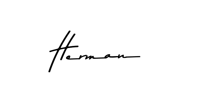 Design your own signature with our free online signature maker. With this signature software, you can create a handwritten (Asem Kandis PERSONAL USE) signature for name Herman . Herman  signature style 9 images and pictures png