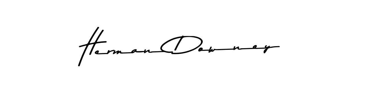 Create a beautiful signature design for name Herman Downey. With this signature (Asem Kandis PERSONAL USE) fonts, you can make a handwritten signature for free. Herman Downey signature style 9 images and pictures png