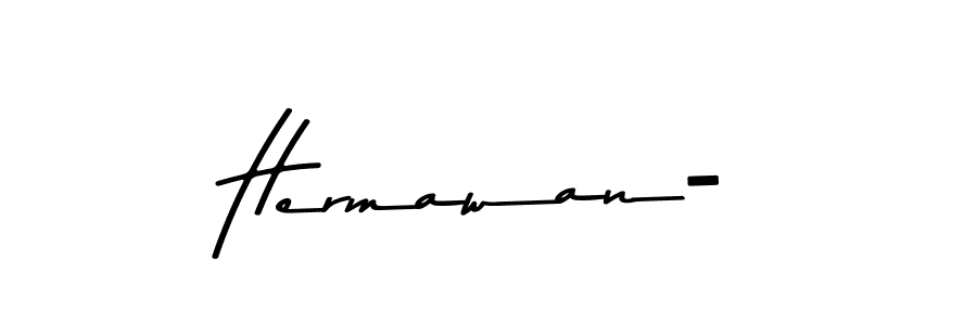 How to make Hermawan- signature? Asem Kandis PERSONAL USE is a professional autograph style. Create handwritten signature for Hermawan- name. Hermawan- signature style 9 images and pictures png