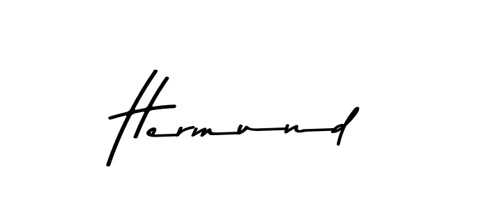 Make a beautiful signature design for name Hermund. With this signature (Asem Kandis PERSONAL USE) style, you can create a handwritten signature for free. Hermund signature style 9 images and pictures png