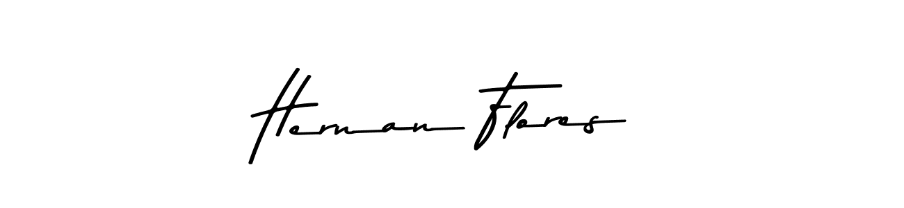 Hernan Flores stylish signature style. Best Handwritten Sign (Asem Kandis PERSONAL USE) for my name. Handwritten Signature Collection Ideas for my name Hernan Flores. Hernan Flores signature style 9 images and pictures png
