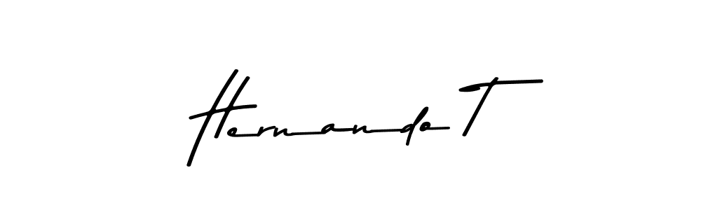 Create a beautiful signature design for name Hernando T. With this signature (Asem Kandis PERSONAL USE) fonts, you can make a handwritten signature for free. Hernando T signature style 9 images and pictures png