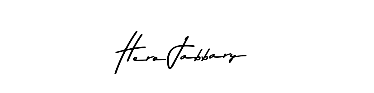 Make a beautiful signature design for name Hero Jabbary. With this signature (Asem Kandis PERSONAL USE) style, you can create a handwritten signature for free. Hero Jabbary signature style 9 images and pictures png