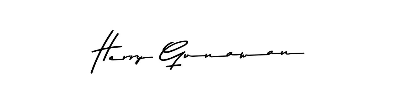 Create a beautiful signature design for name Herry Gunawan. With this signature (Asem Kandis PERSONAL USE) fonts, you can make a handwritten signature for free. Herry Gunawan signature style 9 images and pictures png