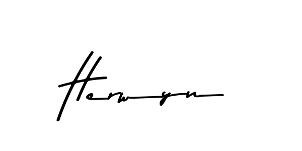 How to make Herwyn signature? Asem Kandis PERSONAL USE is a professional autograph style. Create handwritten signature for Herwyn name. Herwyn signature style 9 images and pictures png