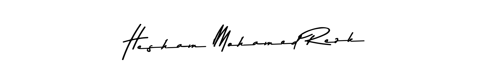 Also You can easily find your signature by using the search form. We will create Hesham Mohamed Rezk name handwritten signature images for you free of cost using Asem Kandis PERSONAL USE sign style. Hesham Mohamed Rezk signature style 9 images and pictures png