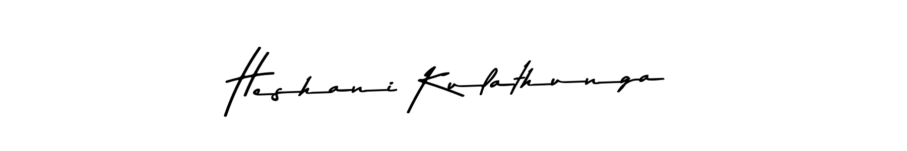 Design your own signature with our free online signature maker. With this signature software, you can create a handwritten (Asem Kandis PERSONAL USE) signature for name Heshani Kulathunga. Heshani Kulathunga signature style 9 images and pictures png