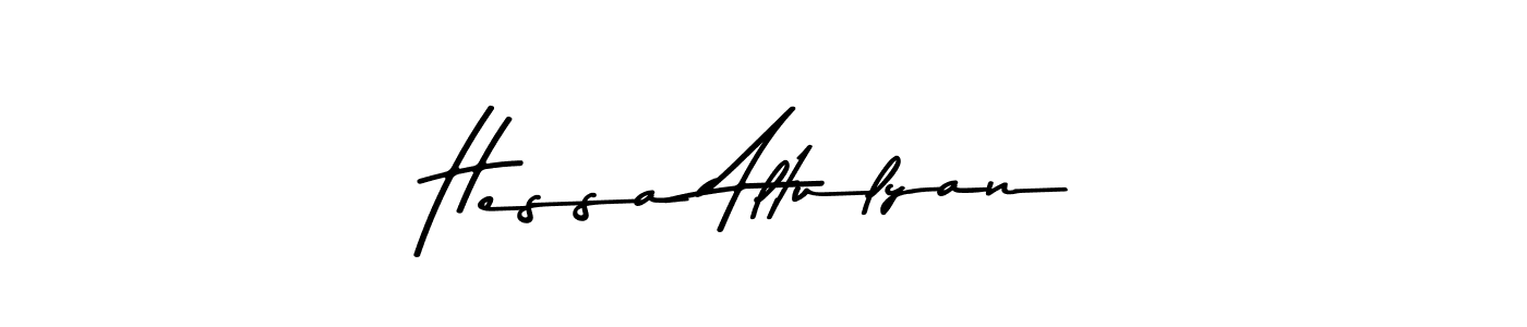 Also You can easily find your signature by using the search form. We will create Hessa Altulyan name handwritten signature images for you free of cost using Asem Kandis PERSONAL USE sign style. Hessa Altulyan signature style 9 images and pictures png