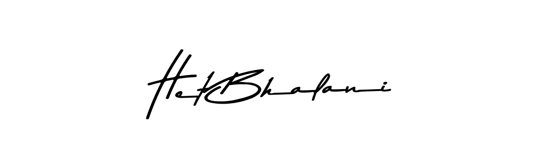 Use a signature maker to create a handwritten signature online. With this signature software, you can design (Asem Kandis PERSONAL USE) your own signature for name Het Bhalani. Het Bhalani signature style 9 images and pictures png