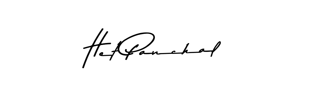 Also You can easily find your signature by using the search form. We will create Het Panchal name handwritten signature images for you free of cost using Asem Kandis PERSONAL USE sign style. Het Panchal signature style 9 images and pictures png