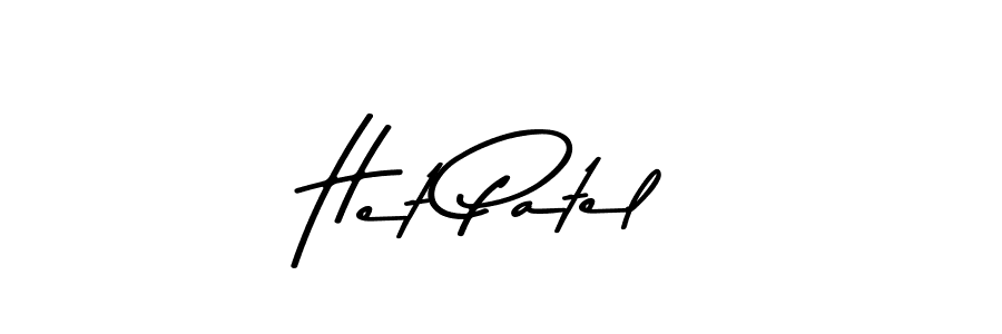 Make a beautiful signature design for name Het Patel. With this signature (Asem Kandis PERSONAL USE) style, you can create a handwritten signature for free. Het Patel signature style 9 images and pictures png