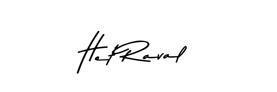 How to make Het Raval signature? Asem Kandis PERSONAL USE is a professional autograph style. Create handwritten signature for Het Raval name. Het Raval signature style 9 images and pictures png