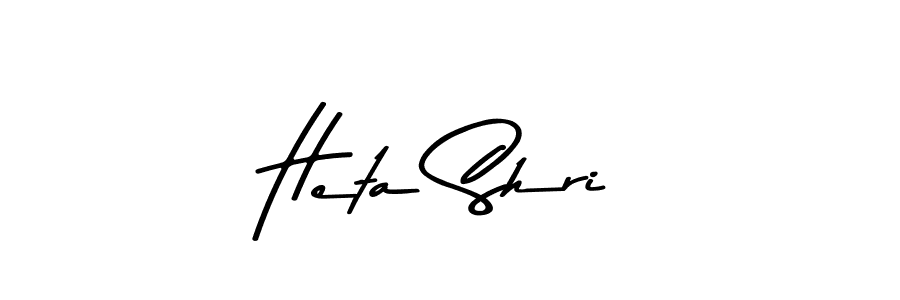 Heta Shri stylish signature style. Best Handwritten Sign (Asem Kandis PERSONAL USE) for my name. Handwritten Signature Collection Ideas for my name Heta Shri. Heta Shri signature style 9 images and pictures png