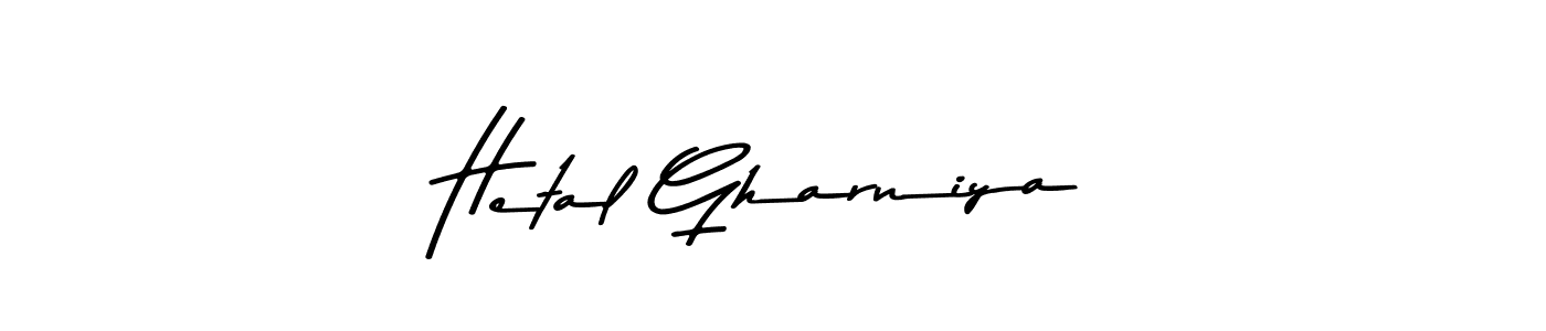 The best way (Asem Kandis PERSONAL USE) to make a short signature is to pick only two or three words in your name. The name Hetal Gharniya include a total of six letters. For converting this name. Hetal Gharniya signature style 9 images and pictures png