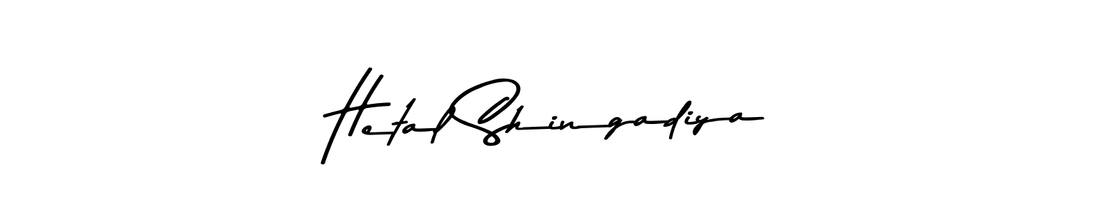 Hetal Shingadiya stylish signature style. Best Handwritten Sign (Asem Kandis PERSONAL USE) for my name. Handwritten Signature Collection Ideas for my name Hetal Shingadiya. Hetal Shingadiya signature style 9 images and pictures png