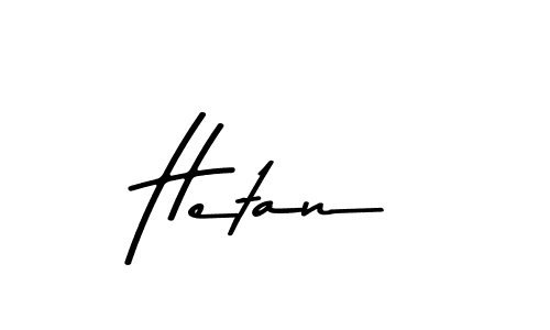 How to make Hetan name signature. Use Asem Kandis PERSONAL USE style for creating short signs online. This is the latest handwritten sign. Hetan signature style 9 images and pictures png