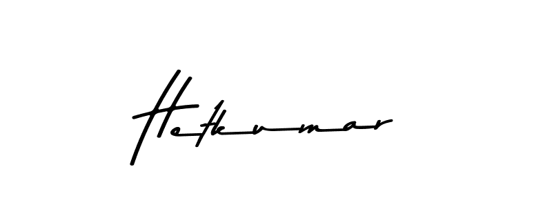How to make Hetkumar name signature. Use Asem Kandis PERSONAL USE style for creating short signs online. This is the latest handwritten sign. Hetkumar signature style 9 images and pictures png
