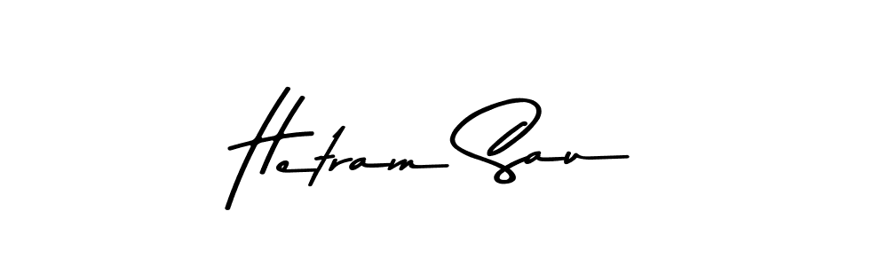 The best way (Asem Kandis PERSONAL USE) to make a short signature is to pick only two or three words in your name. The name Hetram Sau include a total of six letters. For converting this name. Hetram Sau signature style 9 images and pictures png