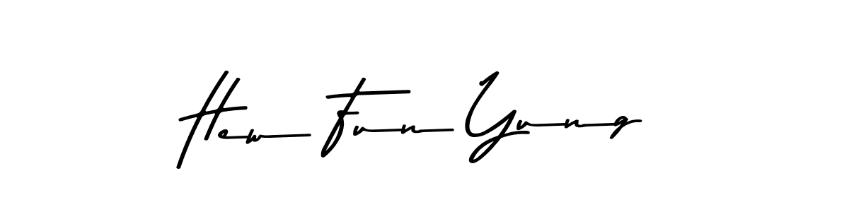 Use a signature maker to create a handwritten signature online. With this signature software, you can design (Asem Kandis PERSONAL USE) your own signature for name Hew Fun Yung. Hew Fun Yung signature style 9 images and pictures png