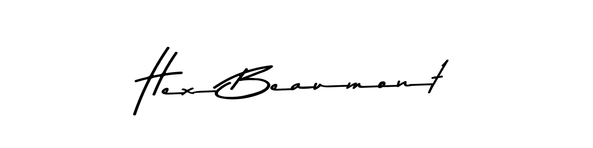 if you are searching for the best signature style for your name Hex Beaumont. so please give up your signature search. here we have designed multiple signature styles  using Asem Kandis PERSONAL USE. Hex Beaumont signature style 9 images and pictures png