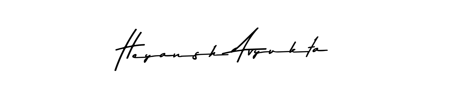 Heyansh Avyukta stylish signature style. Best Handwritten Sign (Asem Kandis PERSONAL USE) for my name. Handwritten Signature Collection Ideas for my name Heyansh Avyukta. Heyansh Avyukta signature style 9 images and pictures png