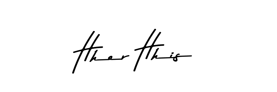 How to make Hher Hhis name signature. Use Asem Kandis PERSONAL USE style for creating short signs online. This is the latest handwritten sign. Hher Hhis signature style 9 images and pictures png