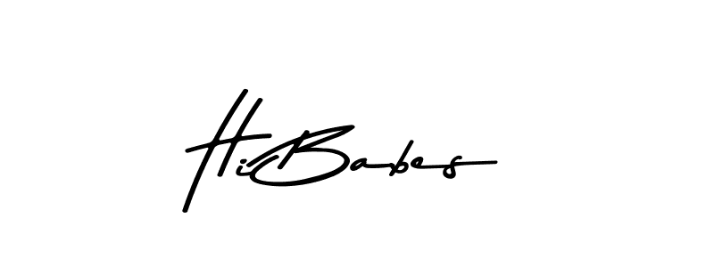 The best way (Asem Kandis PERSONAL USE) to make a short signature is to pick only two or three words in your name. The name Hi Babes include a total of six letters. For converting this name. Hi Babes signature style 9 images and pictures png