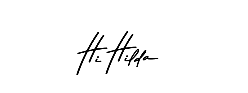 Also You can easily find your signature by using the search form. We will create Hi Hilda name handwritten signature images for you free of cost using Asem Kandis PERSONAL USE sign style. Hi Hilda signature style 9 images and pictures png