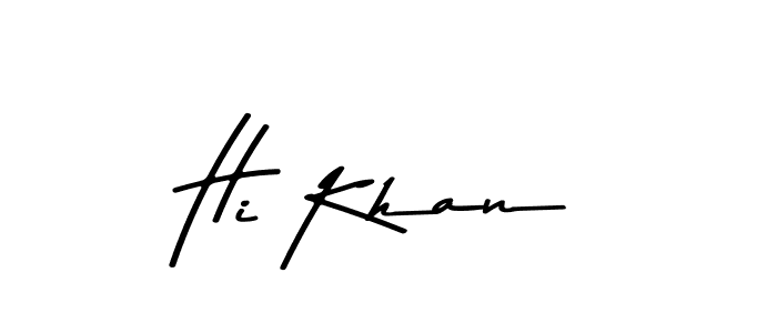 This is the best signature style for the Hi Khan name. Also you like these signature font (Asem Kandis PERSONAL USE). Mix name signature. Hi Khan signature style 9 images and pictures png