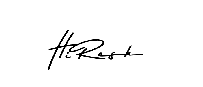 Make a beautiful signature design for name Hi Resh. Use this online signature maker to create a handwritten signature for free. Hi Resh signature style 9 images and pictures png