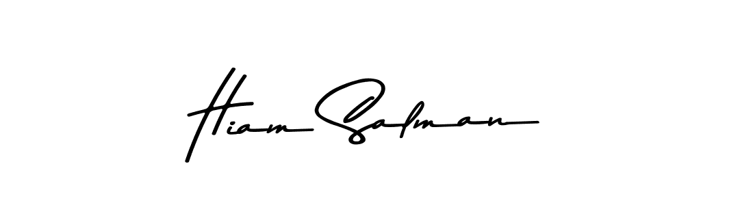 This is the best signature style for the Hiam Salman name. Also you like these signature font (Asem Kandis PERSONAL USE). Mix name signature. Hiam Salman signature style 9 images and pictures png