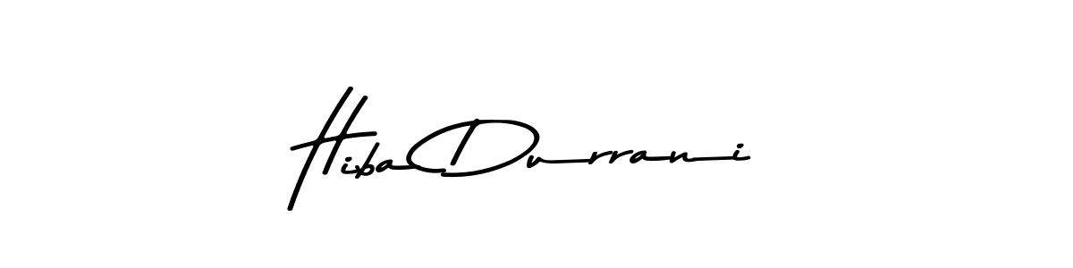 Hiba Durrani stylish signature style. Best Handwritten Sign (Asem Kandis PERSONAL USE) for my name. Handwritten Signature Collection Ideas for my name Hiba Durrani. Hiba Durrani signature style 9 images and pictures png