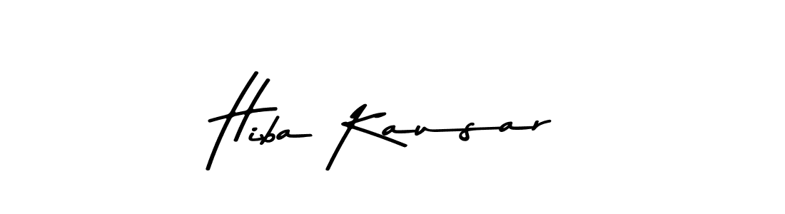 How to make Hiba Kausar name signature. Use Asem Kandis PERSONAL USE style for creating short signs online. This is the latest handwritten sign. Hiba Kausar signature style 9 images and pictures png