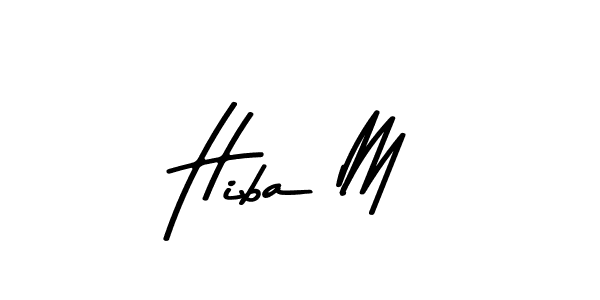 Create a beautiful signature design for name Hiba M. With this signature (Asem Kandis PERSONAL USE) fonts, you can make a handwritten signature for free. Hiba M signature style 9 images and pictures png