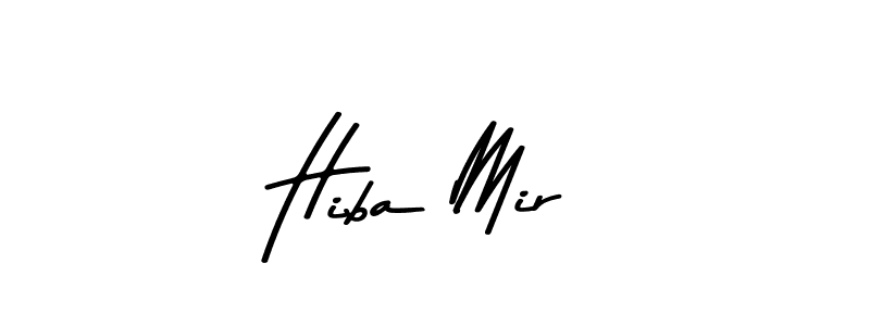 How to make Hiba Mir name signature. Use Asem Kandis PERSONAL USE style for creating short signs online. This is the latest handwritten sign. Hiba Mir signature style 9 images and pictures png