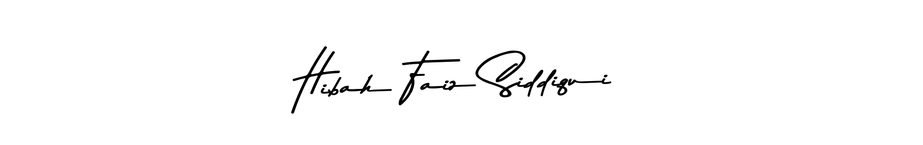 Similarly Asem Kandis PERSONAL USE is the best handwritten signature design. Signature creator online .You can use it as an online autograph creator for name Hibah Faiz Siddiqui. Hibah Faiz Siddiqui signature style 9 images and pictures png