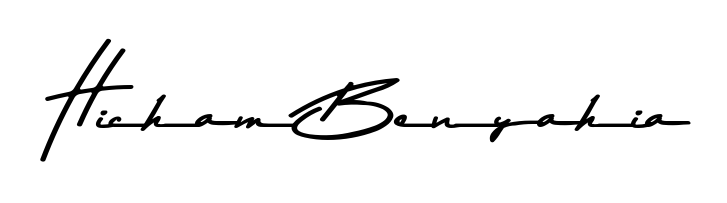 Best and Professional Signature Style for Hicham Benyahia. Asem Kandis PERSONAL USE Best Signature Style Collection. Hicham Benyahia signature style 9 images and pictures png