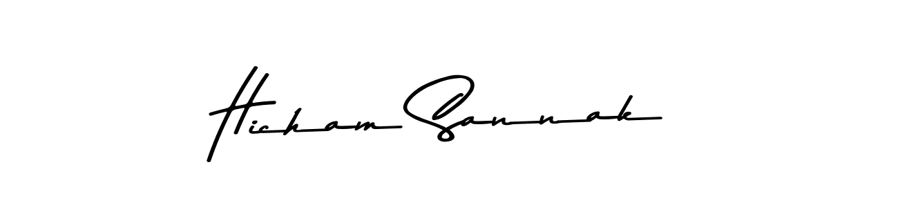 How to make Hicham Sannak signature? Asem Kandis PERSONAL USE is a professional autograph style. Create handwritten signature for Hicham Sannak name. Hicham Sannak signature style 9 images and pictures png