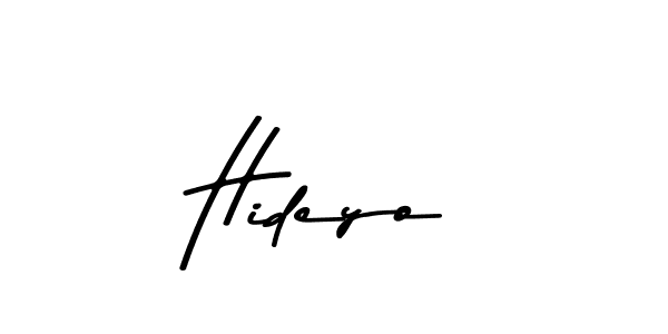 How to make Hideyo signature? Asem Kandis PERSONAL USE is a professional autograph style. Create handwritten signature for Hideyo name. Hideyo signature style 9 images and pictures png