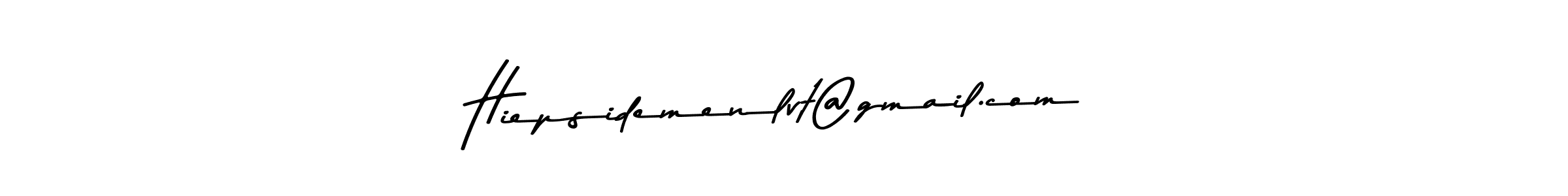 Make a beautiful signature design for name Hiepsidemenlvt@gmail.com. Use this online signature maker to create a handwritten signature for free. Hiepsidemenlvt@gmail.com signature style 9 images and pictures png
